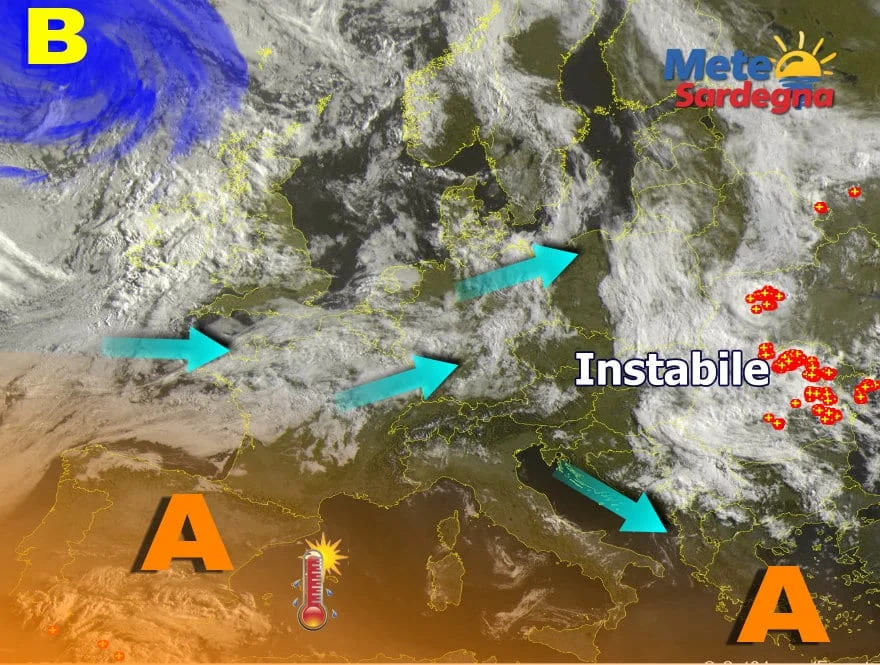 Meteosat 18 - L'Alta Pressione prepara un nuovo assalto