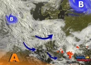 Meteosat 6 350x250 - Forte caldo in arrivo, ma grandi novità meteo in vista nel fine settimana