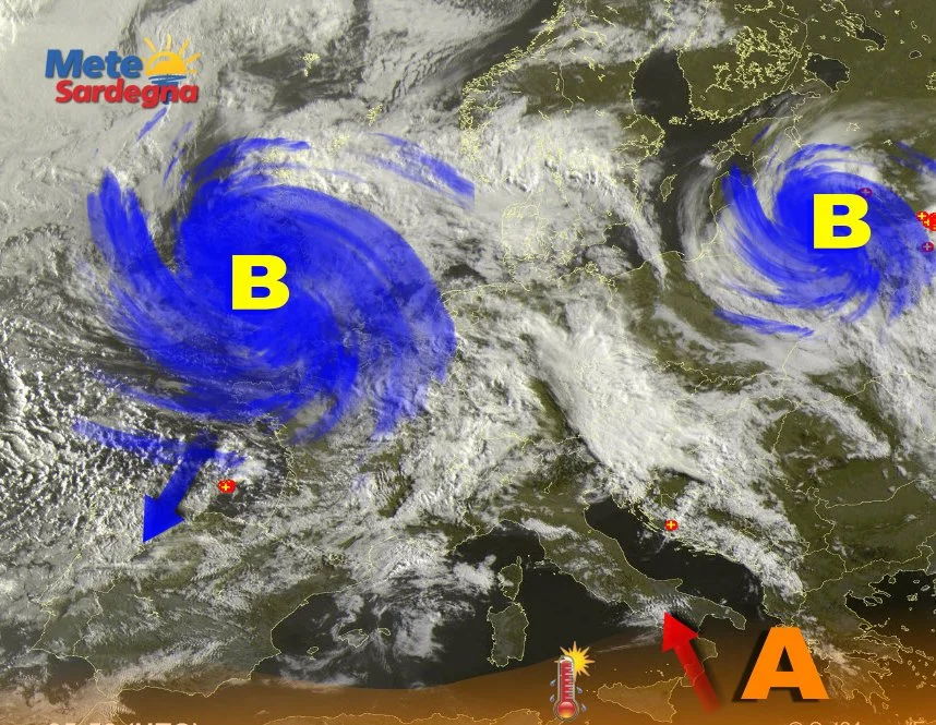 Meteosat 8 - E' iniziata l'offensiva dell'Anticiclone africano