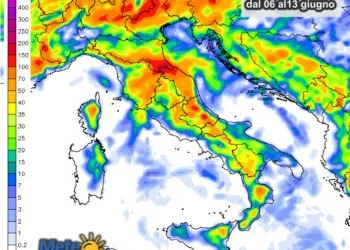 Piogge 1 350x250 - Meteo peggiora, in arrivo nuovi temporali anche forti. Le zone più colpite