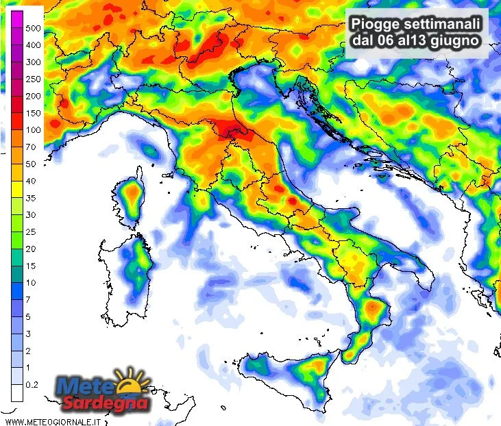 Piogge 1 - In settimana potrebbero verificarsi forti temporali