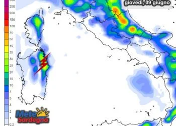 Piogge 3 350x250 - Meteo peggiora, in arrivo nuovi temporali anche forti. Le zone più colpite