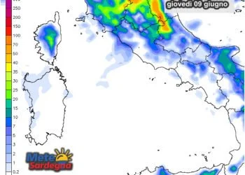 Piogge 6 350x250 - Forte caldo in arrivo, ma grandi novità meteo in vista nel fine settimana