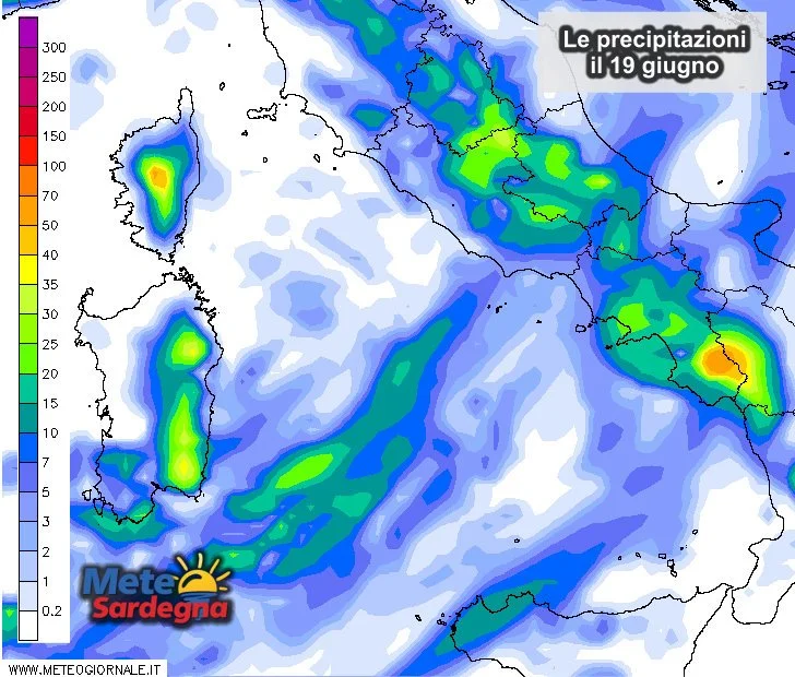 Piogge 9 - Super maltempo? Guardate cosa potrebbe accadere domenica