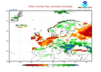 Precipitazioni 1 350x250 - Oggi gran caldo, possibili punte di 37°C