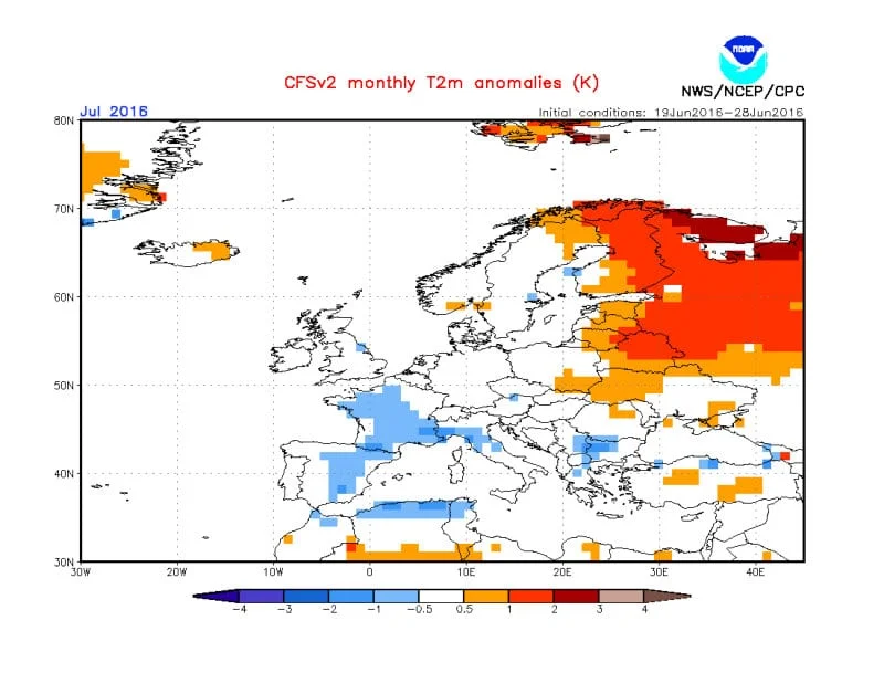 Temperature 2 - Come sarà luglio? Le ultime novità dalle previsioni stagionali