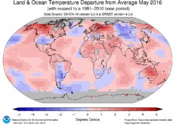 clima maggio 2016 350x250 - Gran caldo, ma è imminente un temporaneo calo termico con un po' di vento