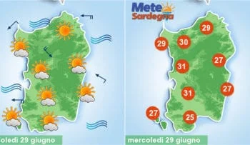 sardegna meteo estate caldo sole nubi temperature 350x203 - Come sarà luglio? Le ultime novità dalle previsioni stagionali