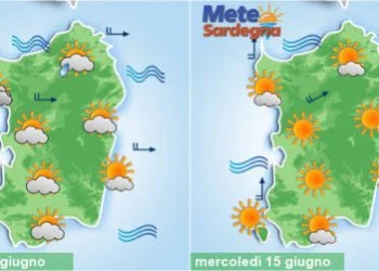 sardegna meteo giugno maestrale caldo africano 350x250 - Forte caldo in arrivo, ma grandi novità meteo in vista nel fine settimana