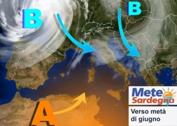 sardegna meteo giugno temporali caldo 350x250 - Meteo peggiora, in arrivo nuovi temporali anche forti. Le zone più colpite