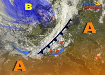 Meteosat 1 350x250 - Oggi gran caldo, possibili punte di 37°C