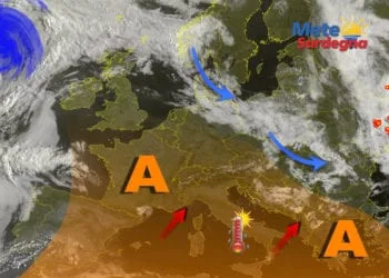 Meteosat 14 350x250 - Gran caldo, afa: ecco le temperature di oggi