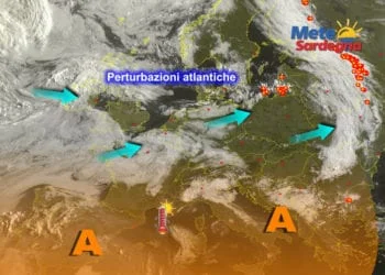 Meteosat 2 350x250 - Oggi gran caldo, possibili punte di 37°C