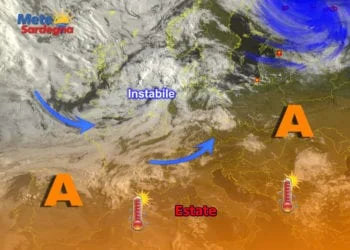 Meteosat 3 350x250 - Oggi gran caldo, possibili punte di 37°C