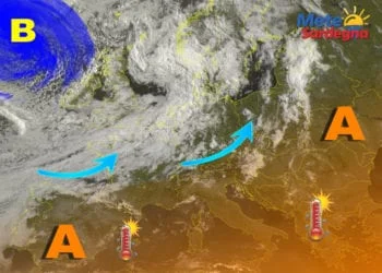 Meteosat 350x250 - Oggi gran caldo, possibili punte di 37°C