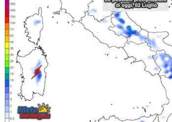 Piogge 1 350x250 - Oggi gran caldo, possibili punte di 37°C