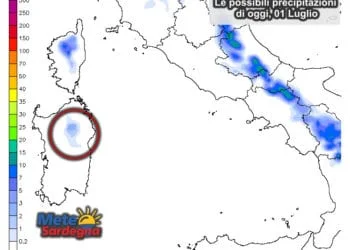 Piogge 350x250 - Oggi gran caldo, possibili punte di 37°C