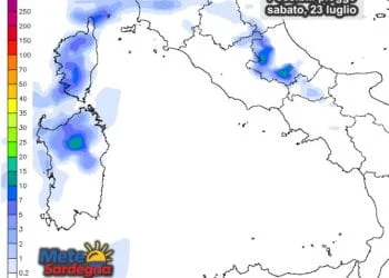 Piogge 4 350x250 - Alghero, meteo in peggioramento, possibile pioggia e temporale. Da lunedì meteo soleggiato e poi caldo normale