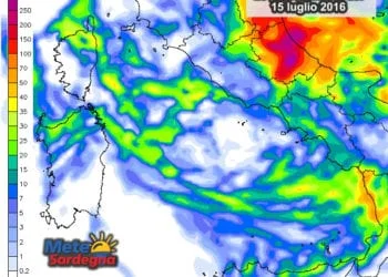 Precipitazioni 1 350x250 - Meteo con gran fresco e persino rovesci. Stop estate, ma novità nel weekend