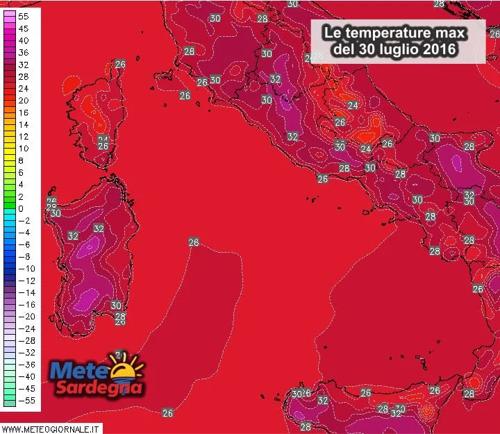 Temperature max sardegna - Parte la scalata ai 40°C: li raggiungeremo già oggi?