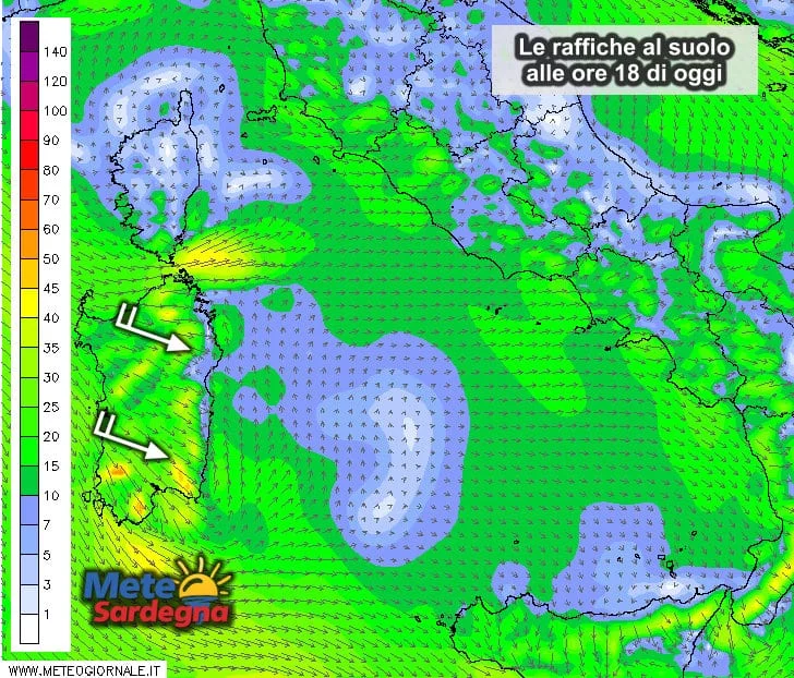 Vento - Vento di Maestrale: ecco perché farà caldo a est e sul cagliaritano