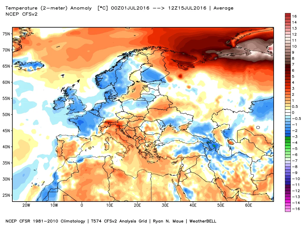 anomalie termiche 1 - Quanto ha fatto caldo nella prima metà di luglio? Scopriamolo