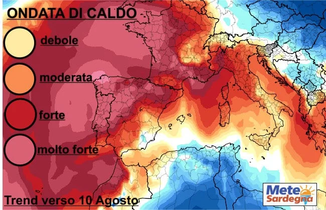 caldo agosto - Prima decade di Agosto calda, ma a Ferragosto possibile repentino cambiamento