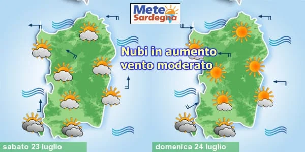 meteo sabato e domenica 1 - Bel tempo e caldo che diverrà forte, sino a 40°C. Poi breve rinfresca, e poi di nuovo caldo