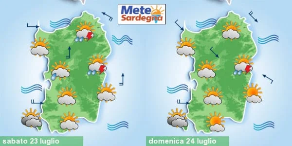 meteo sabato e domenica 2 - Bel tempo, ma sabato e domenica nubi passeggere e temporali sparsi nelle zone interne