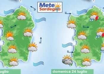 meteo sabato e domenica 4 350x250 - Alghero, meteo in peggioramento, possibile pioggia e temporale. Da lunedì meteo soleggiato e poi caldo normale