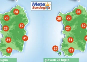 previsioni meteo temperatura 5 350x250 - Come previsto, c'è stato qualche acquazzone pomeridiano