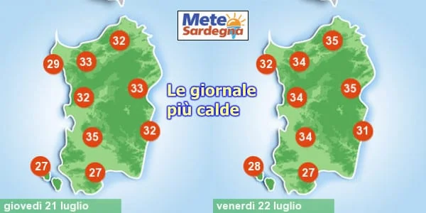 previsioni meteo temperatura - Piacevole di notte, caldo di giorno. Settimana finisce con un cambiamento meteo