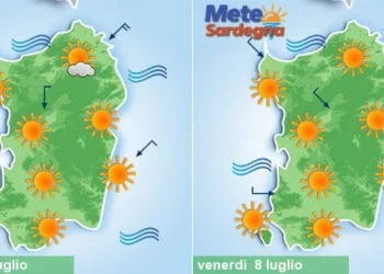 sardegna meteo estate luglio sole caldo 350x250 - Già raggiunti 37°C