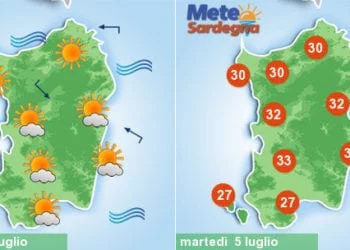 sardegna meteo estate settimana luglio caldo sole 350x250 - Oggi gran caldo, possibili punte di 37°C