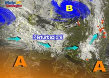 Meteosat 350x250 - Bel tempo, ma nel finire di settimana c'è il rischio di un cambiamento meteo rilevante