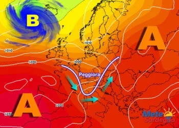 Multimodel 350x250 - Bel tempo, ma nel finire di settimana c'è il rischio di un cambiamento meteo rilevante