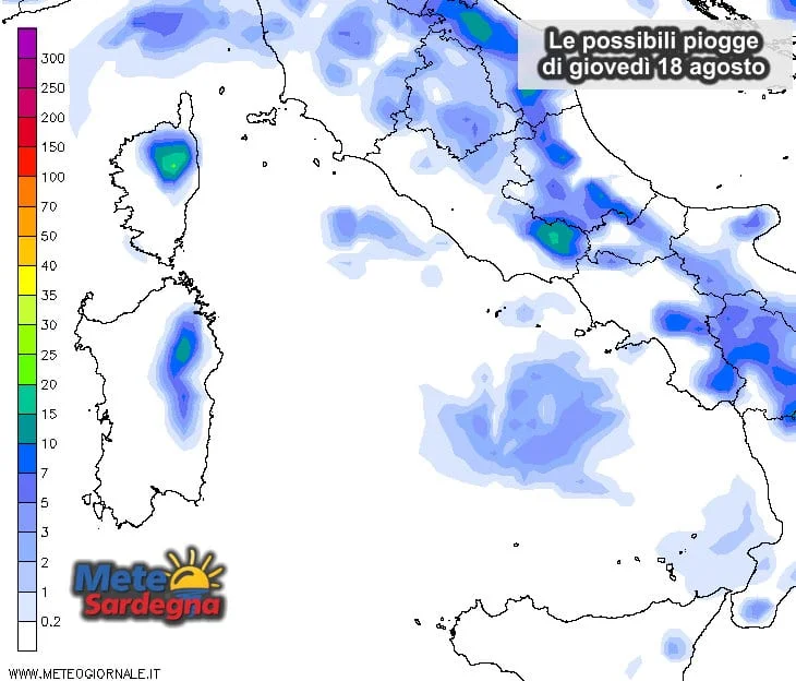 Piogge 2 - Tra oggi e domani possibili dei temporali