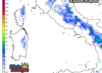 Piogge 3 350x250 - Sole e caldo estivo. In Sardegna la bella stagione non si attenua, e nel frattempo non piove