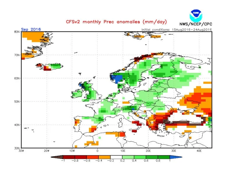 Precipitazioni 3 - Si avvicina settembre e l'inizio d'autunno. Che mese sarà? Prime ipotesi