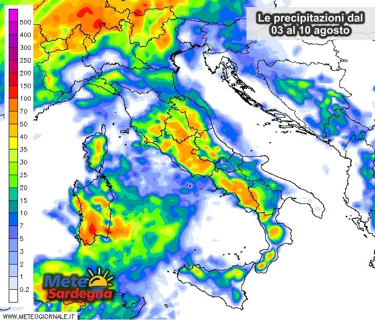 Precipitazioni - Weekend, rischiamo violenti temporali. Sarà crisi dell'estate?