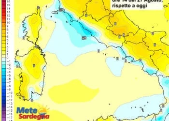 Variazioni termiche 350x250 - Sole e caldo estivo. In Sardegna la bella stagione non si attenua, e nel frattempo non piove