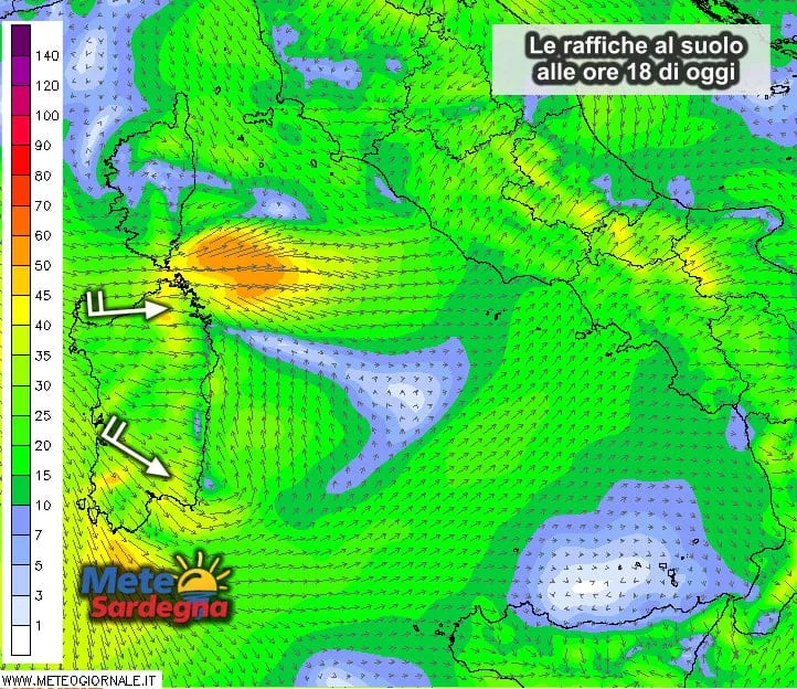 Vento 1 - Raffiche di Maestrale e temperature in calo