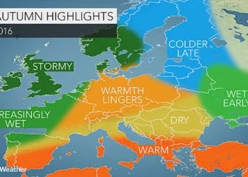 autunno 2016 350x250 - Dopo i fugaci temporali, attesi in parte dell'Isola anche giovedì, nuova fase di caldo estivo sulla Sardegna