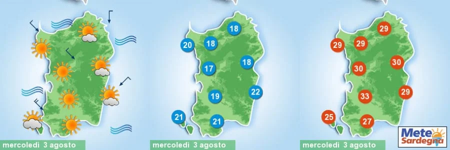 meteo sardegna 1 2 - Bel tempo, ma nel finire di settimana c'è il rischio di un cambiamento meteo rilevante