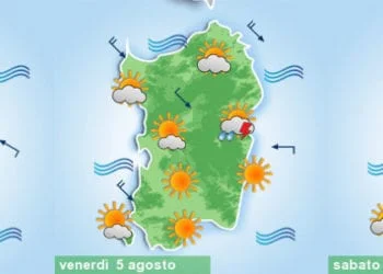 meteo sardegna 1 3 350x250 - Prima decade d'agosto: per niente caldo, anzi!