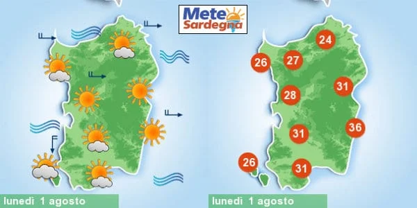 meteo sardegna 1 - Cambia il meteo: oggi calo temperatura, fronte freddo in transito in Sardegna