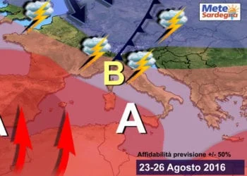 meteo sardegna lungo termine 4 350x250 - Prima decade d'agosto: per niente caldo, anzi!