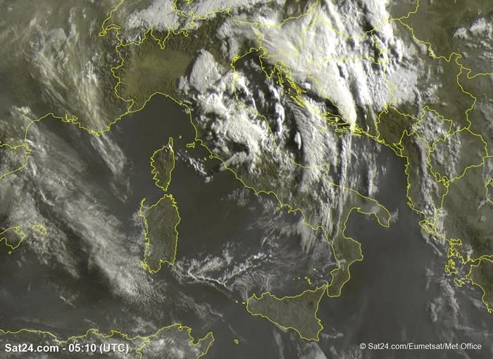 meteosat 1 - Sardegna: goccia fredda sfila su Penisola. Cosa è accaduto e accadrà?