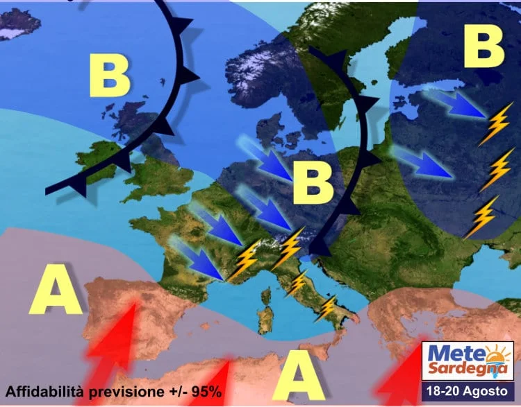 previsioni meteo sardegna 1 4 - Sardegna protetta dall'Alta Pressione, ma non dalle nubi passeggere. Seguirà sole e caldo