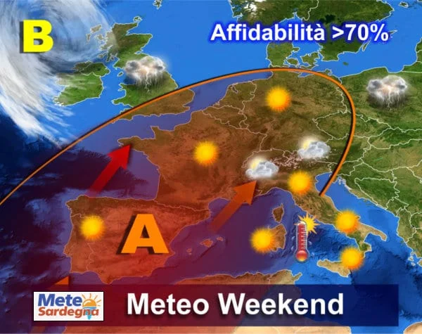 previsioni meteo sardegna 1 7 - Caldo estivo e soleggiato sino alla fine del mese. Cambia ai primi di settembre